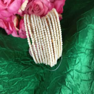 12 piece pearl bangle set