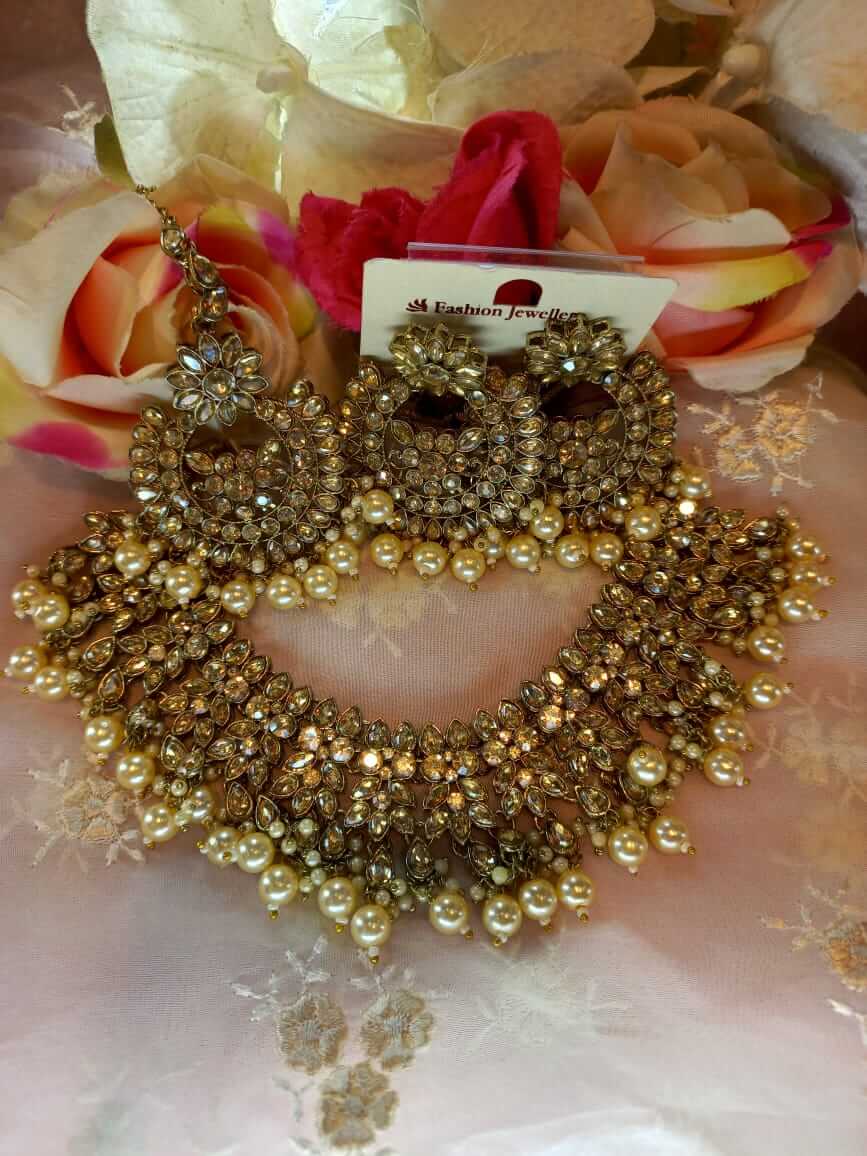18-1.jpeg Light gold crystal chain