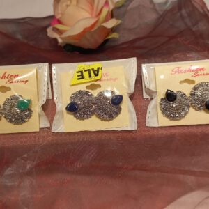 Crystal studs in colours
