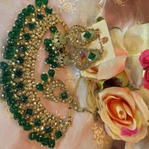 Green polki set