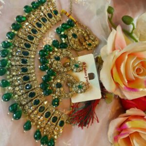 Green polki set