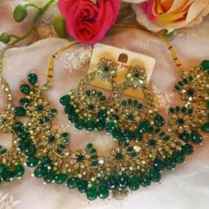 Green polki set