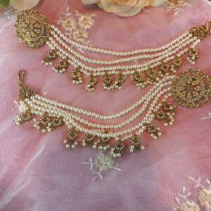 Pearly bahubali earrings