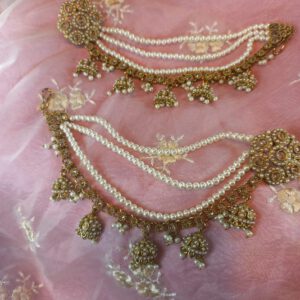 Crystal bahubali earrings