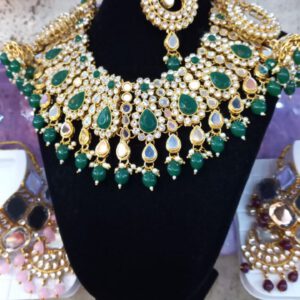 Kundan mirror set