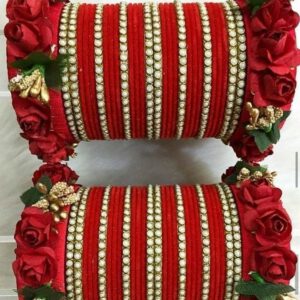 Bridal flower bangles - per hand