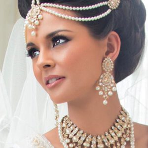Bridal pearl hair piece