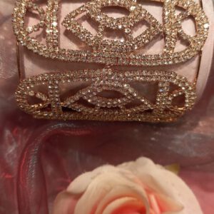 Broad crystal bracelet