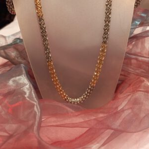 Crystal chains with earrings