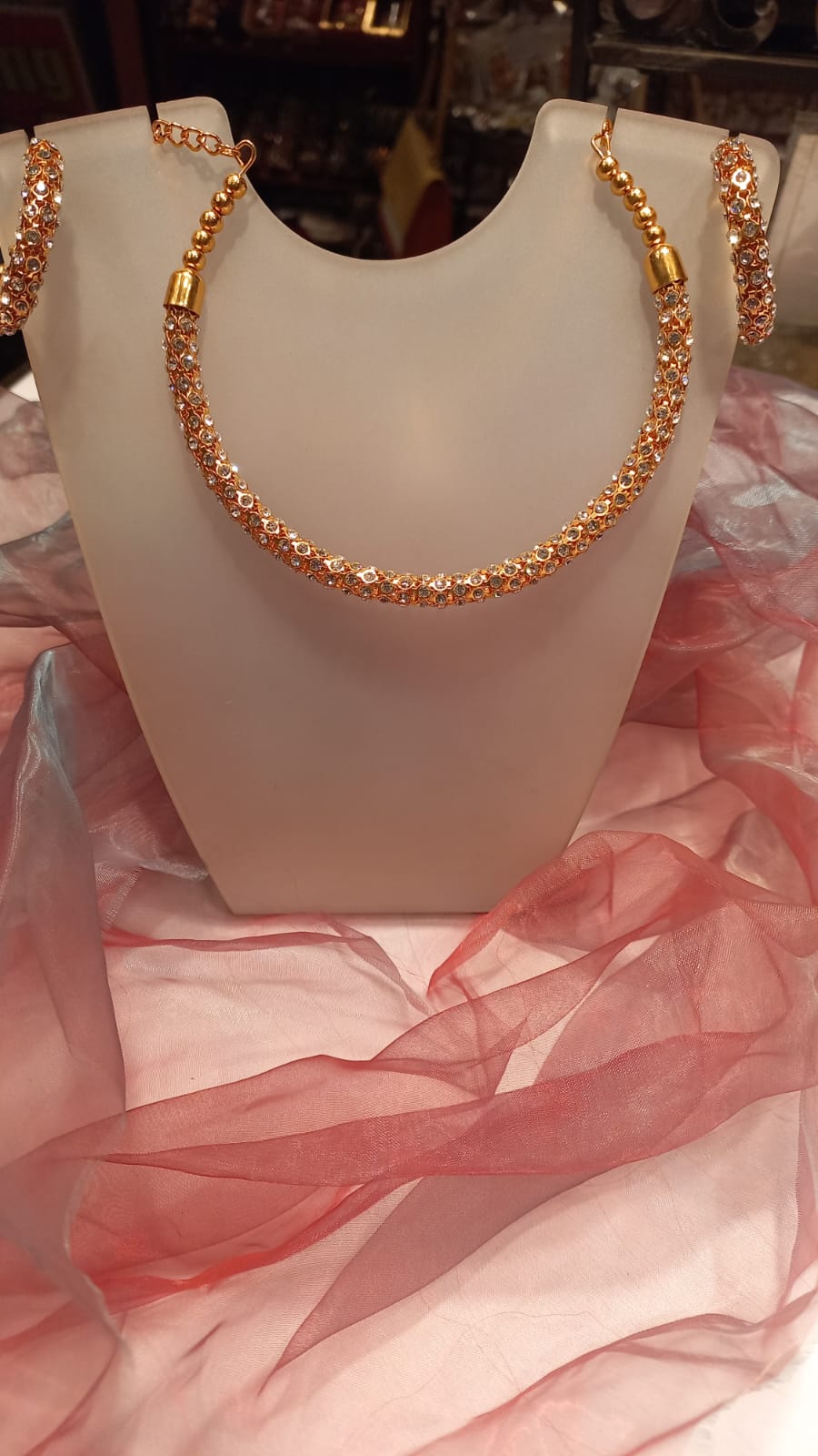 Crystal-choker-set-with-earrings-R299.jpeg Crystal choker set with earrings