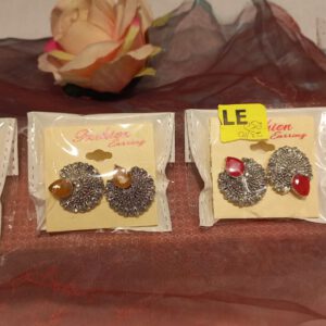 Crystal studs in colours