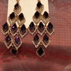 Designer Purple earrings