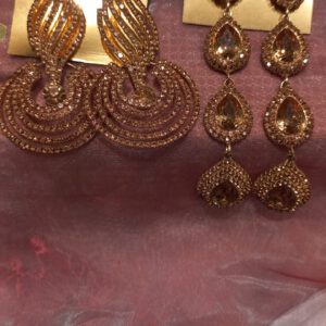 Designer crystal earrings