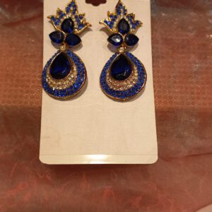 Designer royal blue earrings