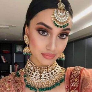 Eastern choker set with earrings sir bhandi