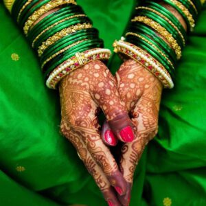 Green Eastern Bridal Bangles