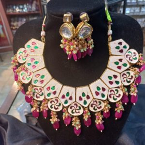 Enamel bridal set reversible