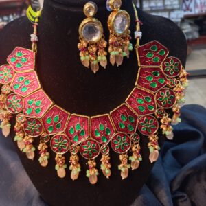 Enamel bridal set reversible