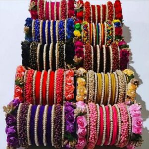 Flower bangles -per set