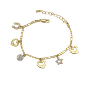Gold Plated Charm Bracelet
