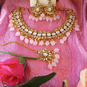 Kundan crystal set