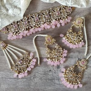 Kundan dezi choker set