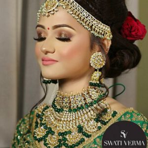 Kundan full bridal set with attachments