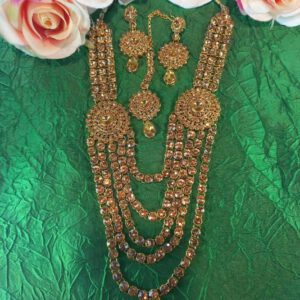 Kundan layered Chain
