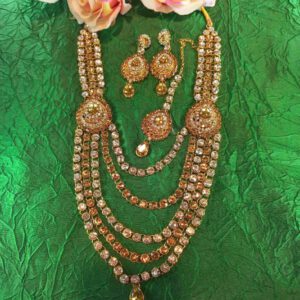 Kundan layered long chain