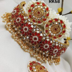 Kundan polki choker set R399