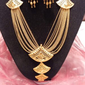 Plated chain with earrings