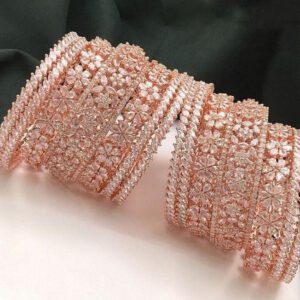 Rose gold bangle set