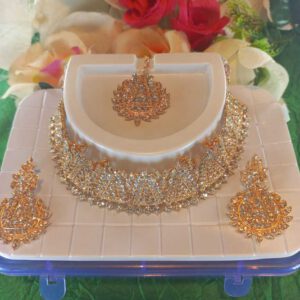 Rose gold choker set