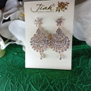 Rose gold crystal earrings