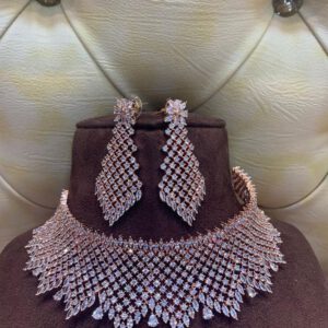 Rose gold crystal set