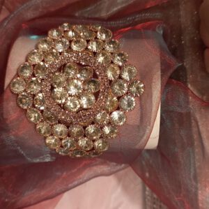 Rose gold kundan bracelet