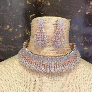 Rose gold with rodium