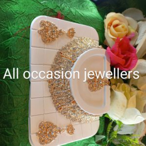 Rose gold crystal set