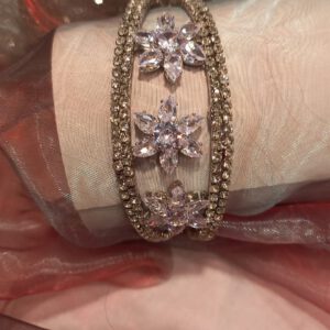 Silver crystal bracelet