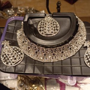 Silver Crystal Chocker