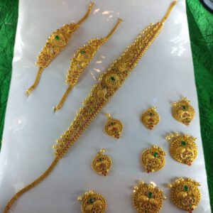 Temple bridal jewellery set