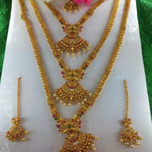 Temple bridal jewellery set