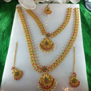 Temple bridal jewellery set
