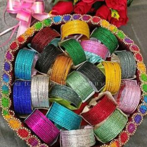 Velvet bangles pack of 12