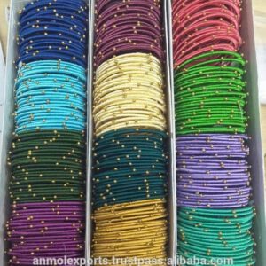 Set of 12 velvet bangles /per pack
