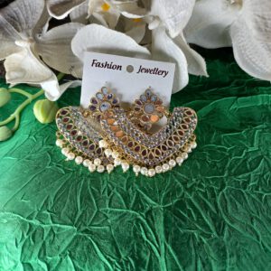 Designer mirror earrings