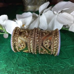 Antique gold bangles For two hands